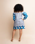 WURA African print Off shoulder mini dress