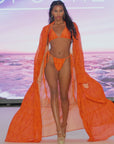 IZA ORANGE Reversible Bikini Bottom