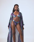 ZURI LONG KAFTAN CHIFFON KIMONO