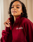 BURGUNDY QUEEN  Pullover SHORT Set