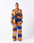 SOMIE African Print high waist trousers ( 3 LENGTH)