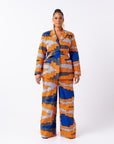 SOMIE African Print high waist trousers ( 3 LENGTH)