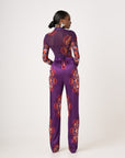 ENANG PURPLE HIGH WAIST PANTS (STRAIGHT LEG)