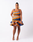 SOMIE African Print Crop Top