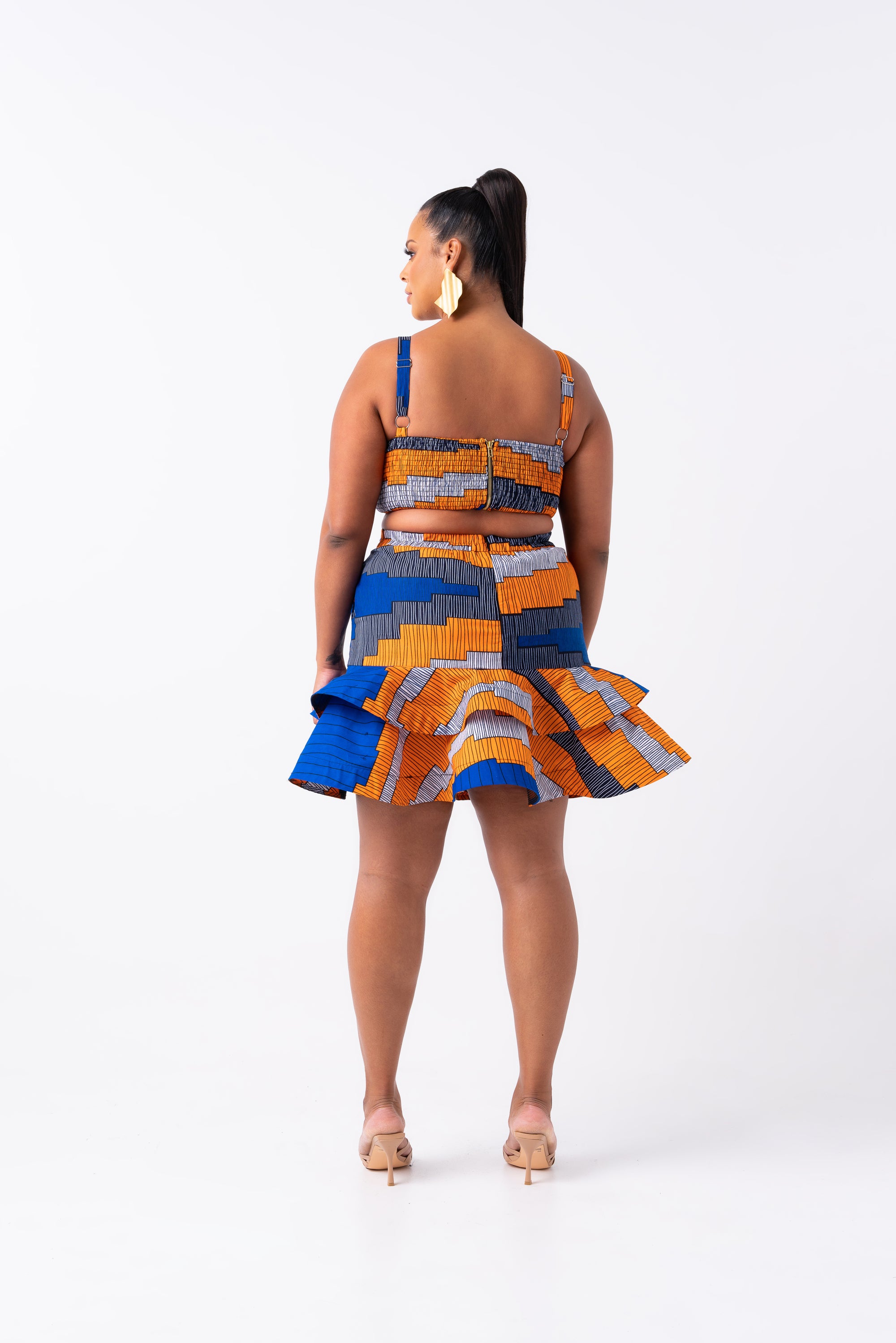 SOMIE African Print Crop Top