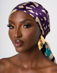 ANU PURPLE SMALL SILK SCARF