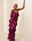 AMINAH RUFFLE MAXI DRESS