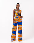 SOMIE African Print high waist trousers ( 3 LENGTH)