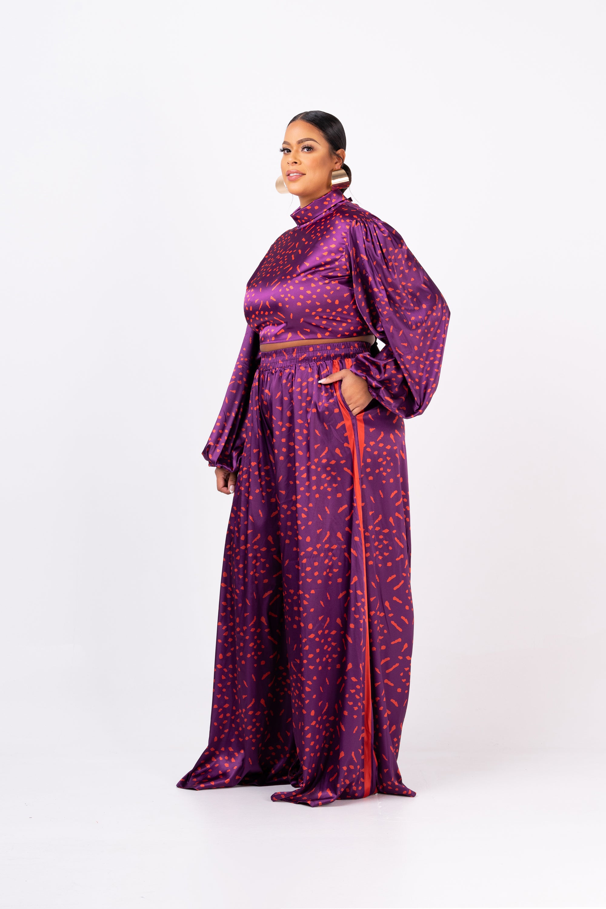 AMINAH WIDE LEG PANTS