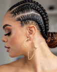 African Map Earrings