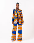 SOMIE African Print high waist trousers ( 3 LENGTH)