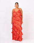 SAMIAH RUFFLE MAXI DRESS