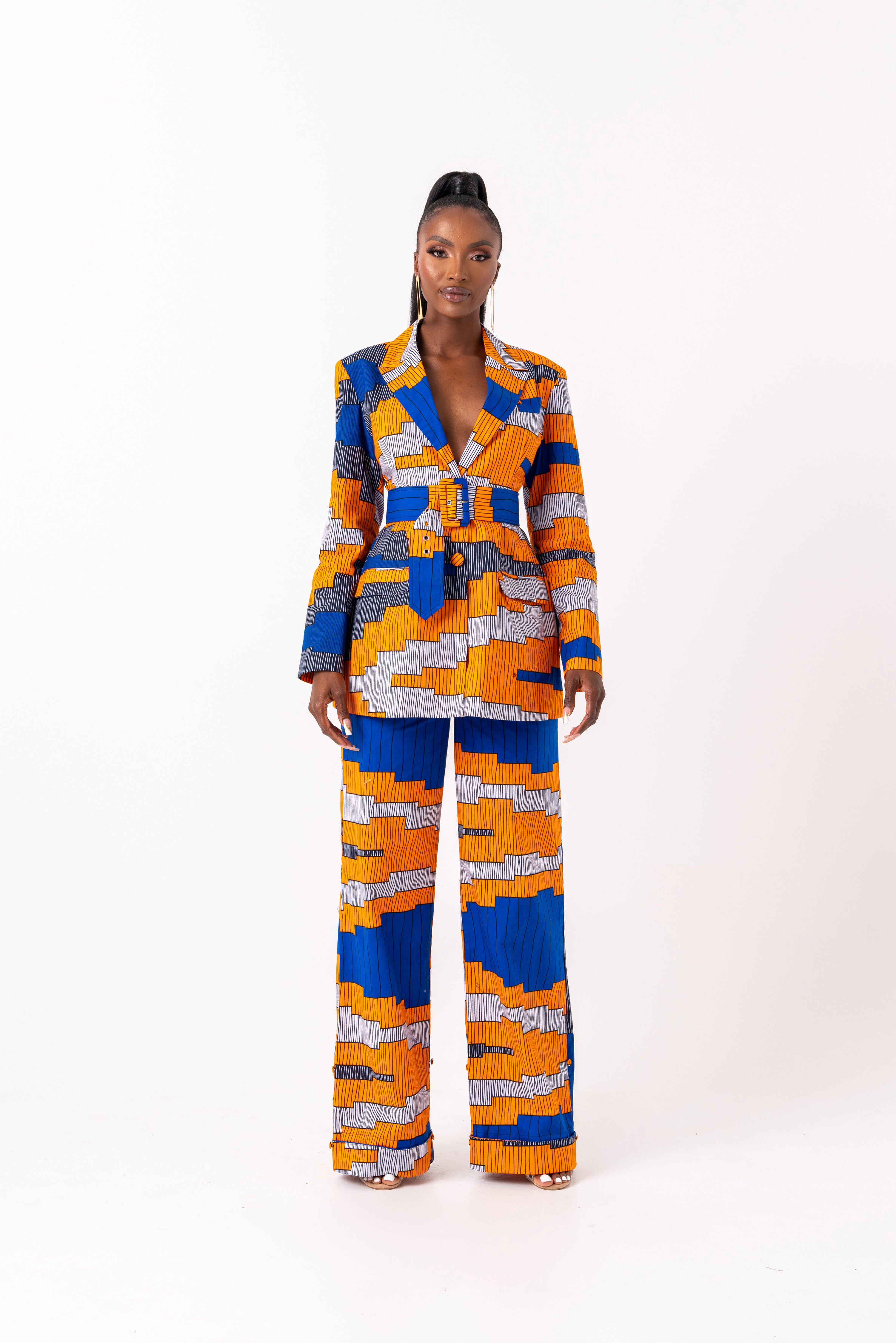 SOMIE African print Pantsuit BLAZER