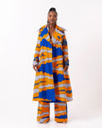 SOMIE African Print Trench Jacket