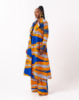 SOMIE African Print Trench Jacket