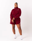 BURGUNDY QUEEN  Pullover SHORT Set