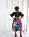 NANA PATCHWORK Midi Skirt