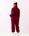 BURGUNDY QUEEN Pullover JOGGER Set