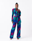 ZURI African Print high waist trousers ( 3 LENGTH)