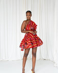 AFE African Print Flair Mini Infinity dress