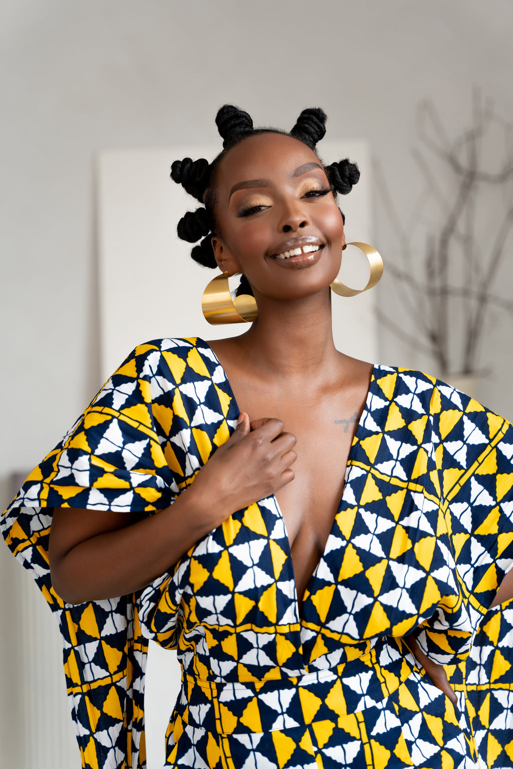 MOYO African print infinity jumpsuit (3 LENGTH) – OFUURE