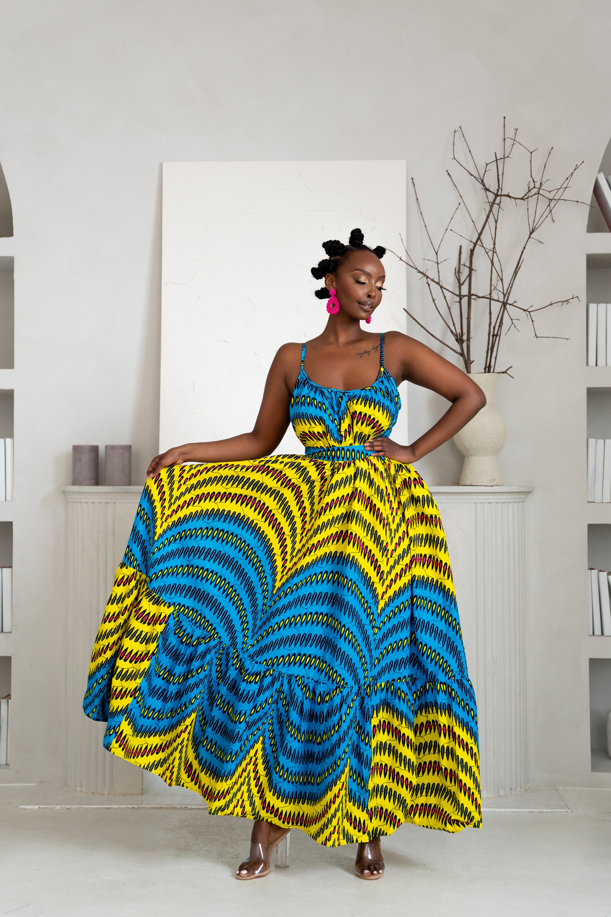 RIYIKE African print Summer Maxi dress