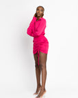 HOT PINK ESTA mini skirt