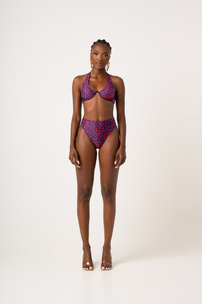 Of shoulder African Print 2 Piece Bathing Suit Plus Size Swimwear –  Abbiexpress