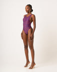 AMINAH ROUND NECK ONE PIECE SWIMSUIT