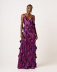 AMINAH RUFFLE MAXI DRESS