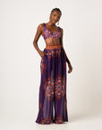 ENANG PURPLE CHIFFON PANTS