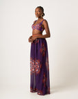 ENANG PURPLE CHIFFON PANTS