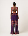 ENANG PURPLE CHIFFON PANTS