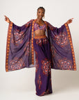 ENANG PURPLE CHIFFON PANTS