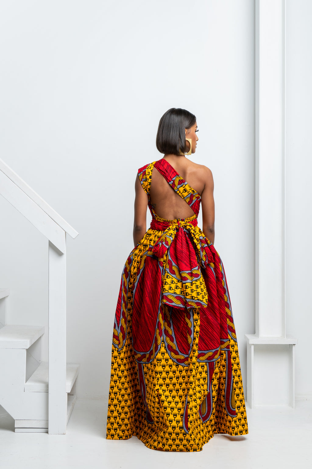 Titi African Print Maxi Infinity Dress Ofuure