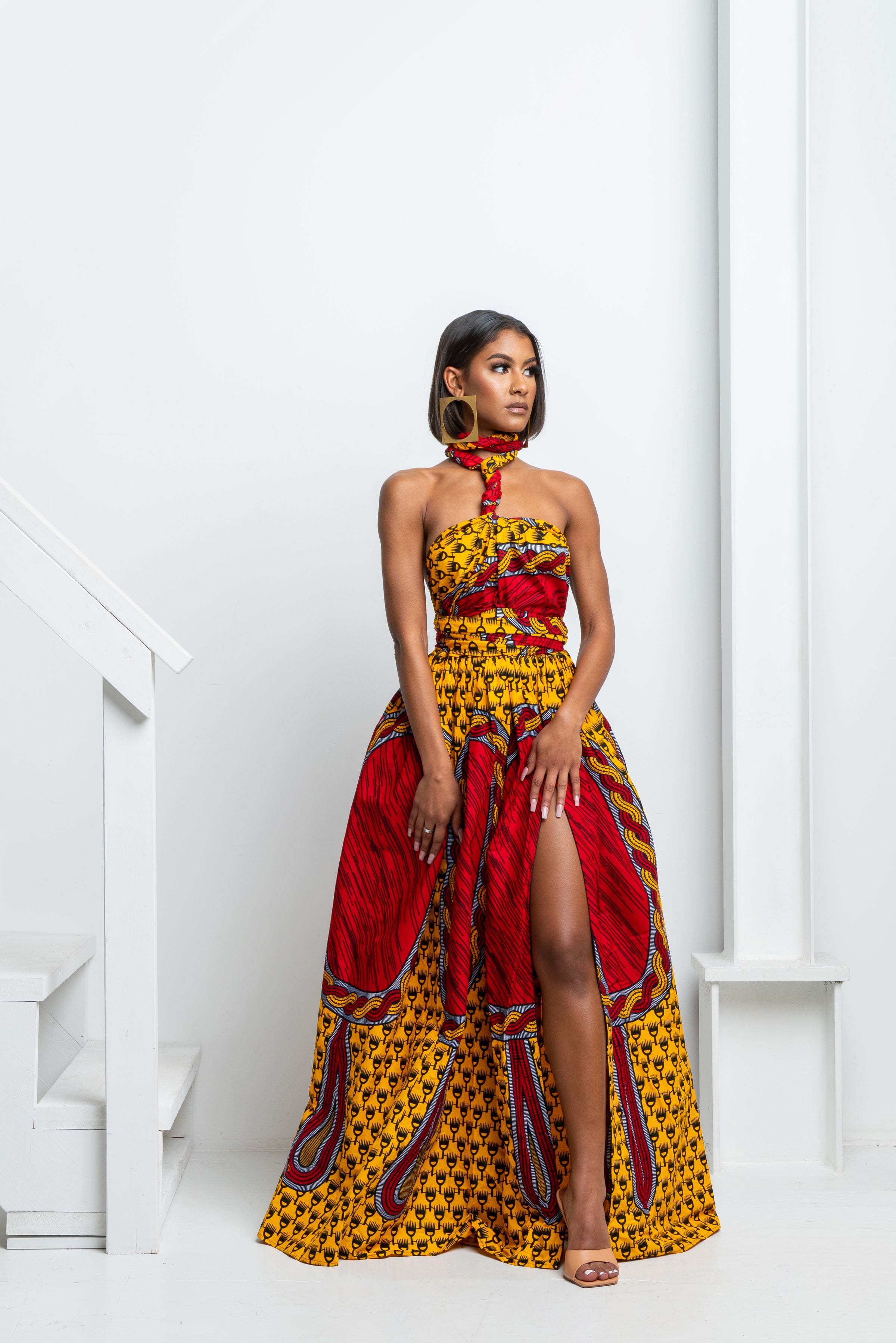 TITI African print Maxi Infinity dress