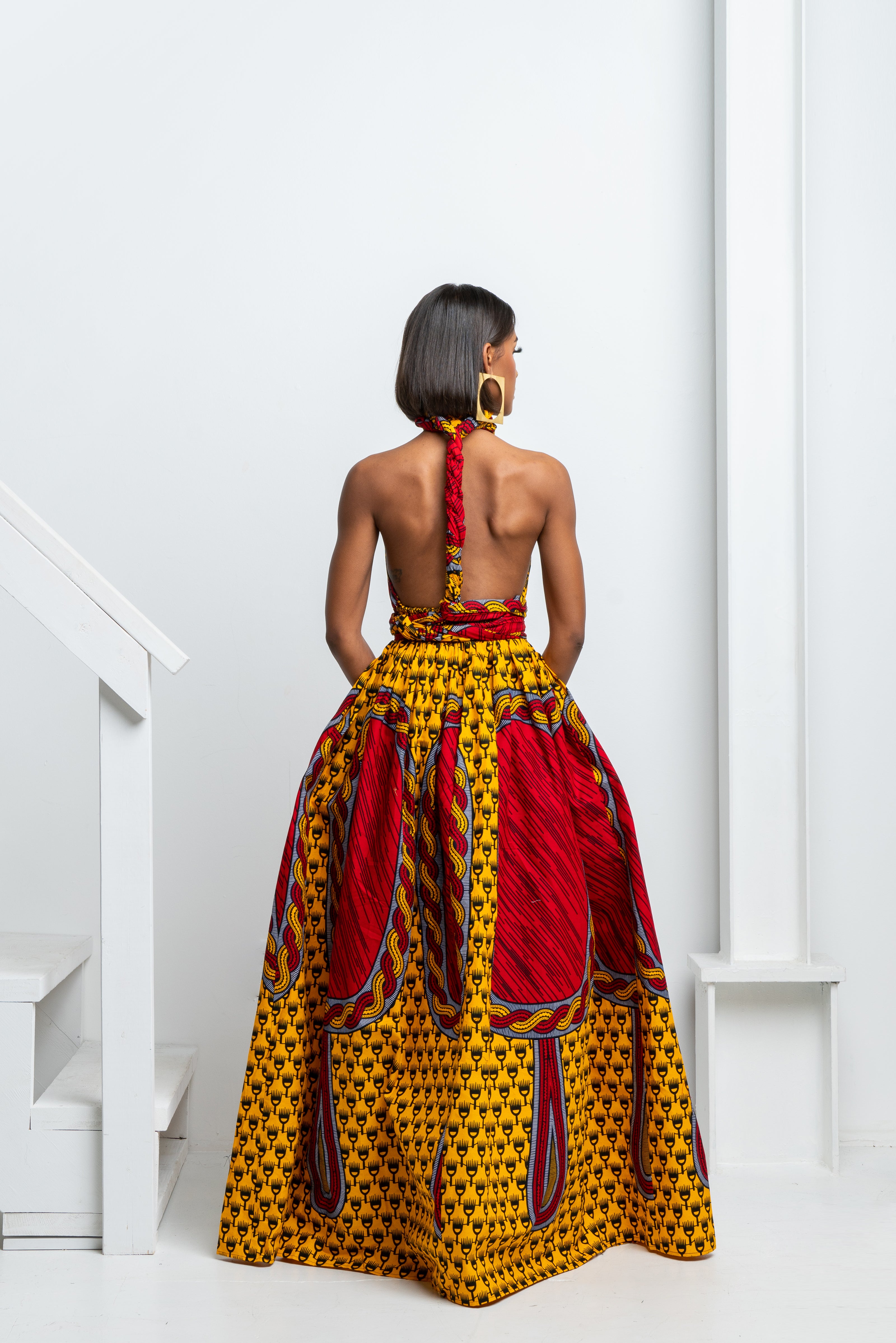 TITI African print Maxi Infinity dress – OFUURE