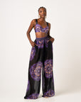 ENANG BLACK CHIFFON PANTS