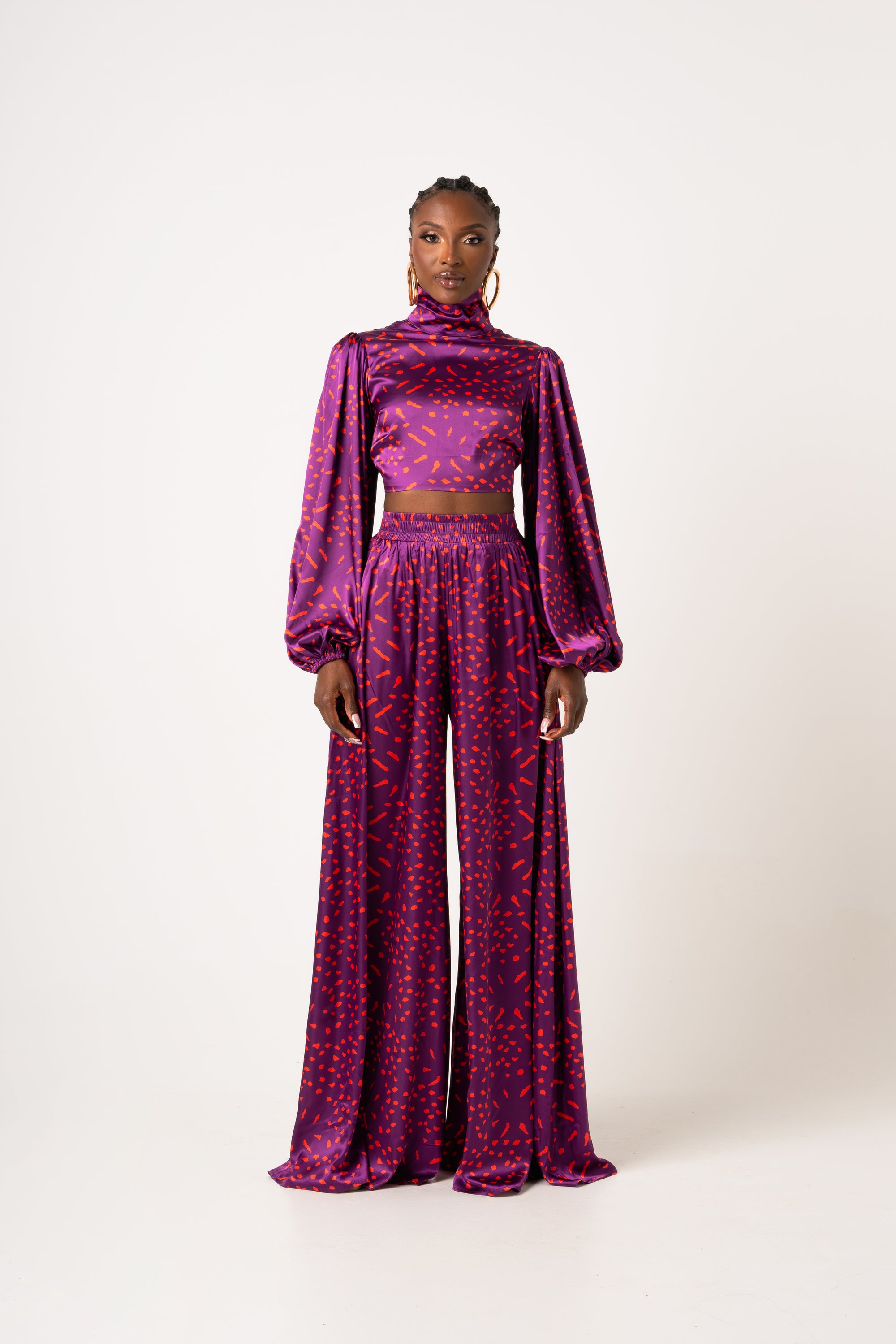 AMINAH WIDE LEG PANTS