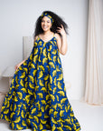 OKORIE African print Summer Maxi dress