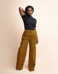 AGBANI African Print high waist trousers (3 LENGTH)