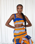 SOMIE African Print Crop Top