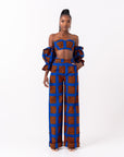 ADEBOLA African print crop top