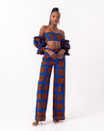 ADEBOLA African print crop top