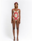 ENANG RED one-piece swimsuit