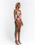 ENANG RED one-piece swimsuit