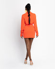 NEON ORANGE ESTA mini skirt